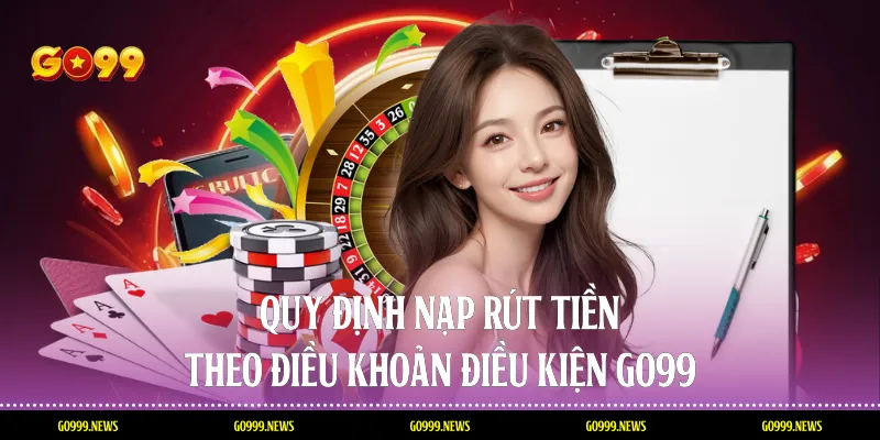 Quy định nạp rút tiền theo điều khoản điều kiện Go99